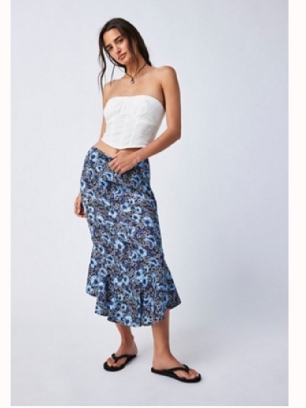 Free People Midi Skirt Size 8